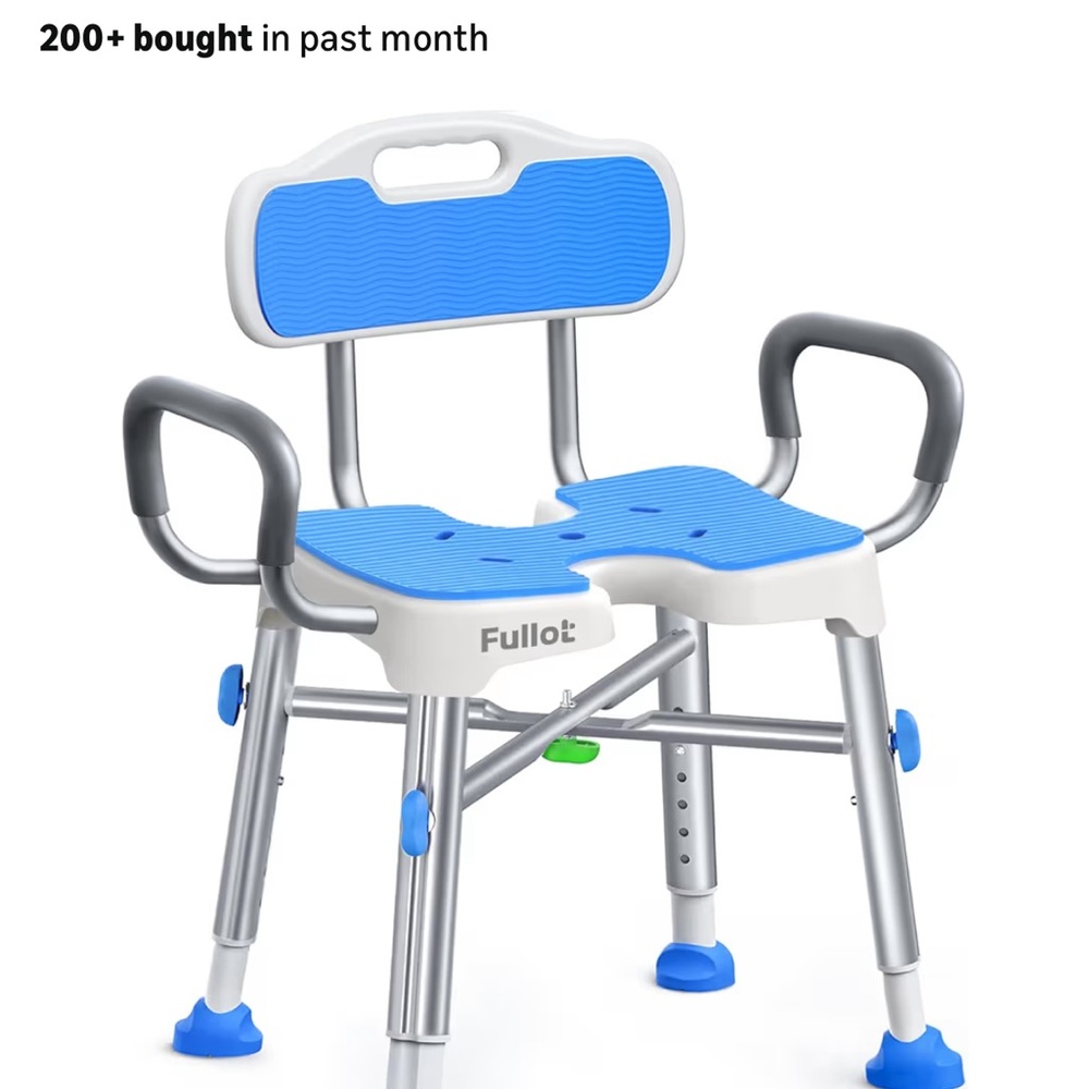 Fullot Square Shower Chair with Backrest